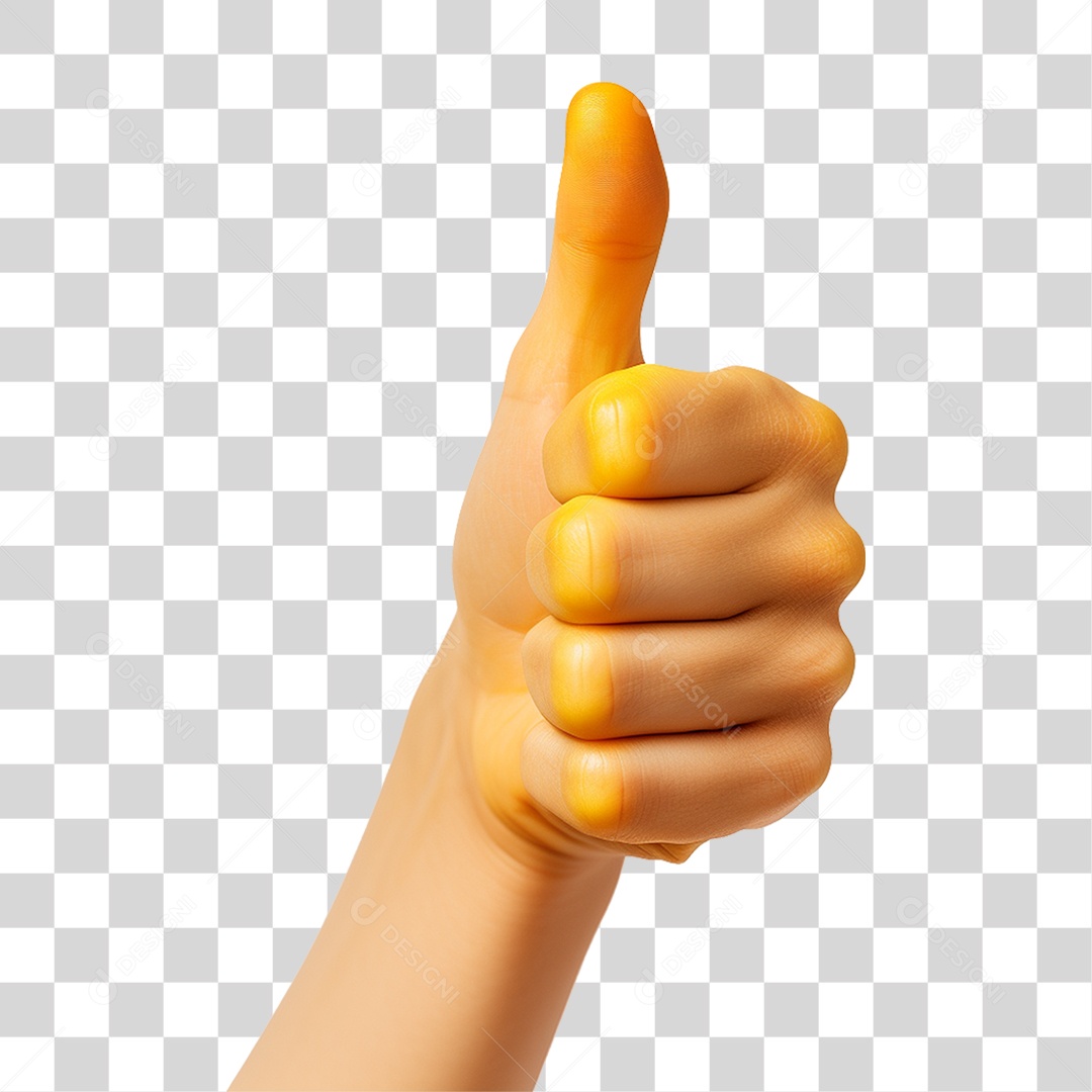 Emoji de Polegar Legal PNG Transparente