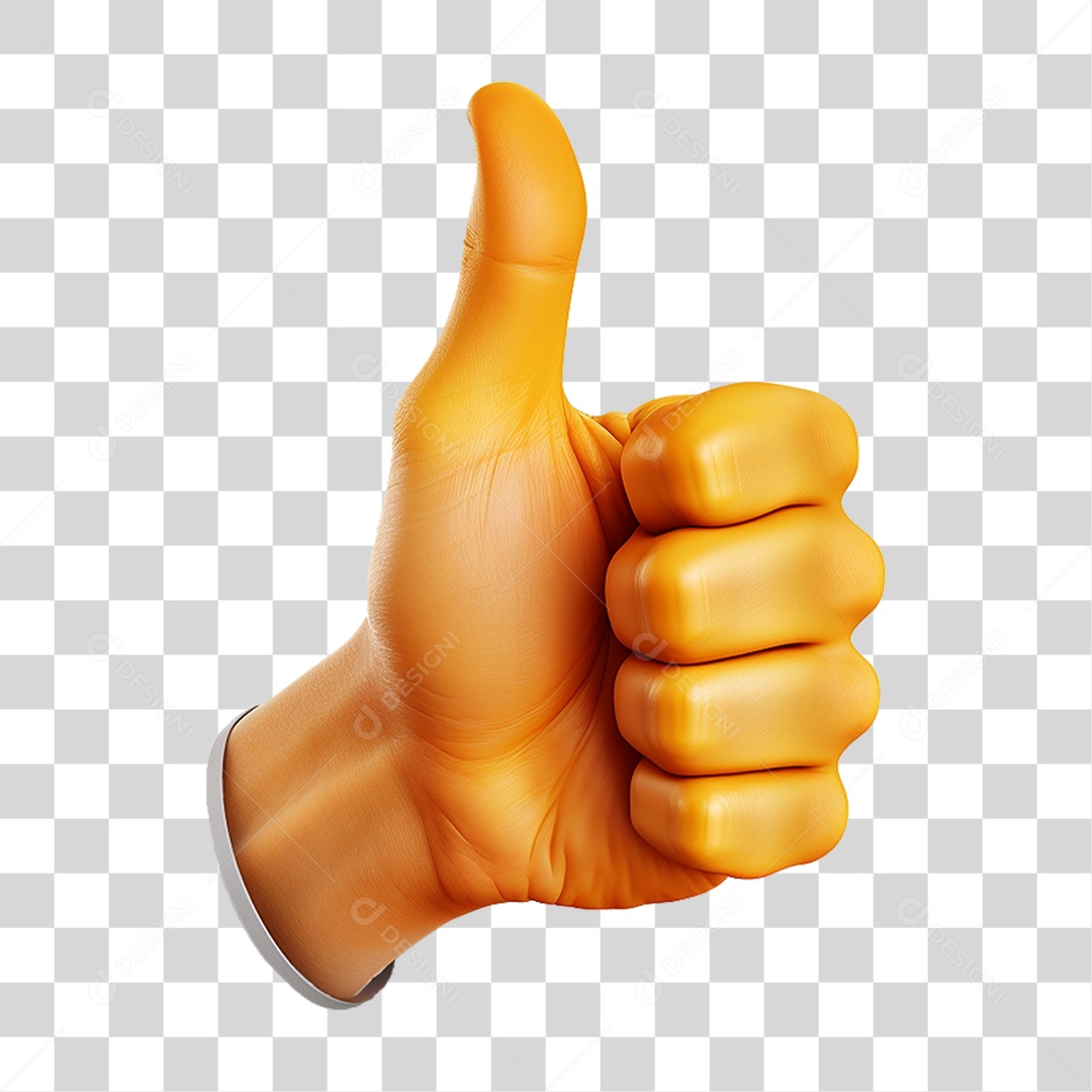 Emoji de Polegar Legal PNG Transparente