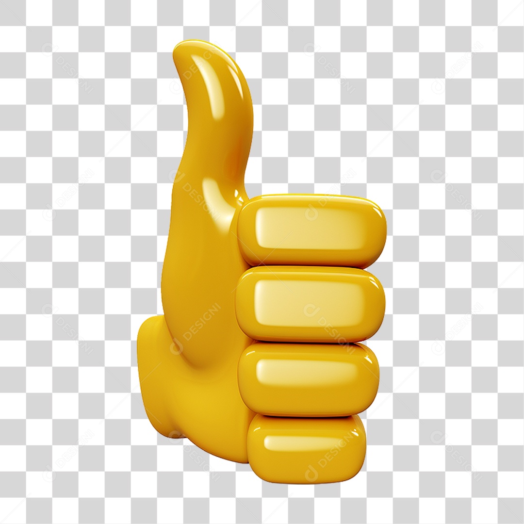 Emoji de Polegar Legal PNG Transparente