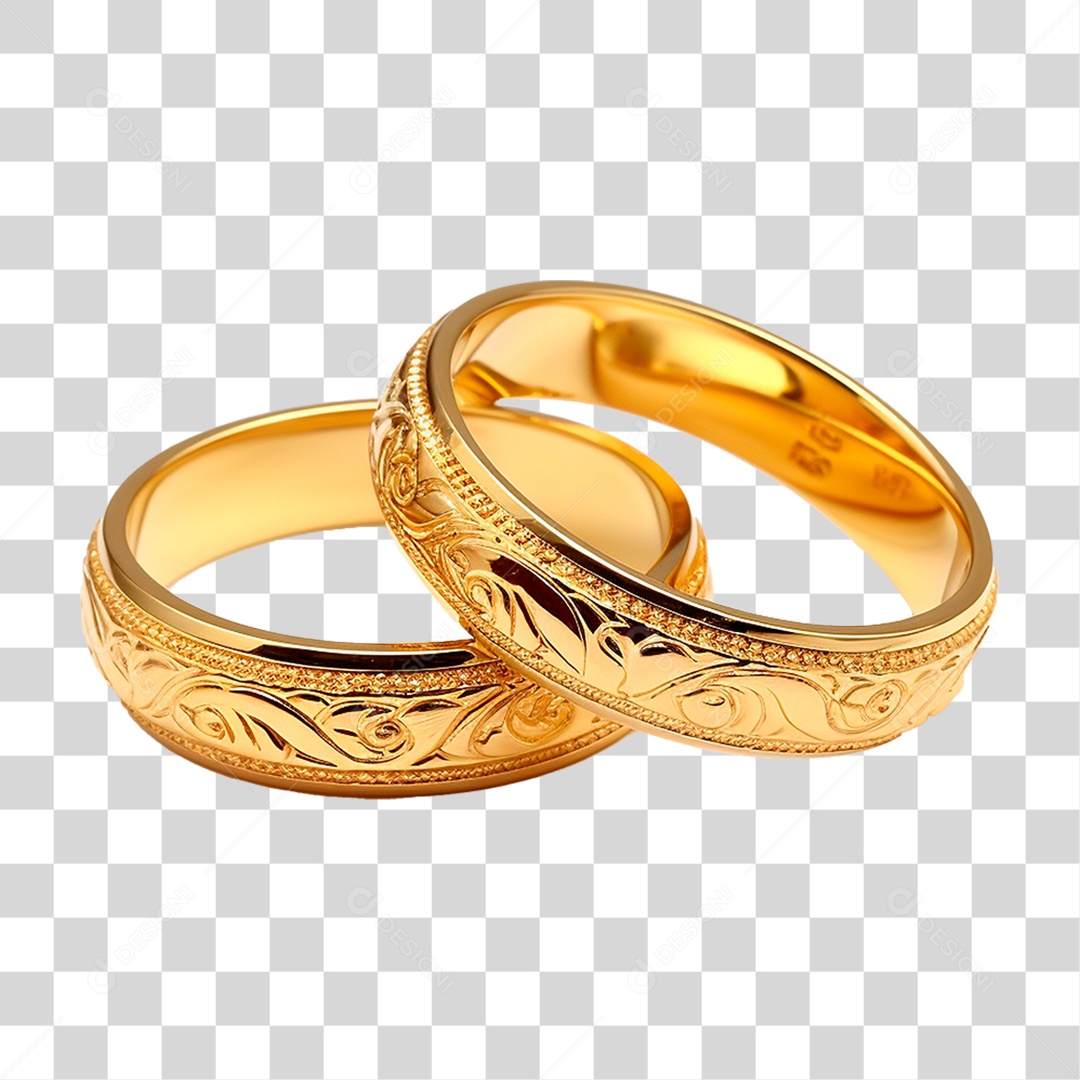 Par de Aliança PNG Transparente