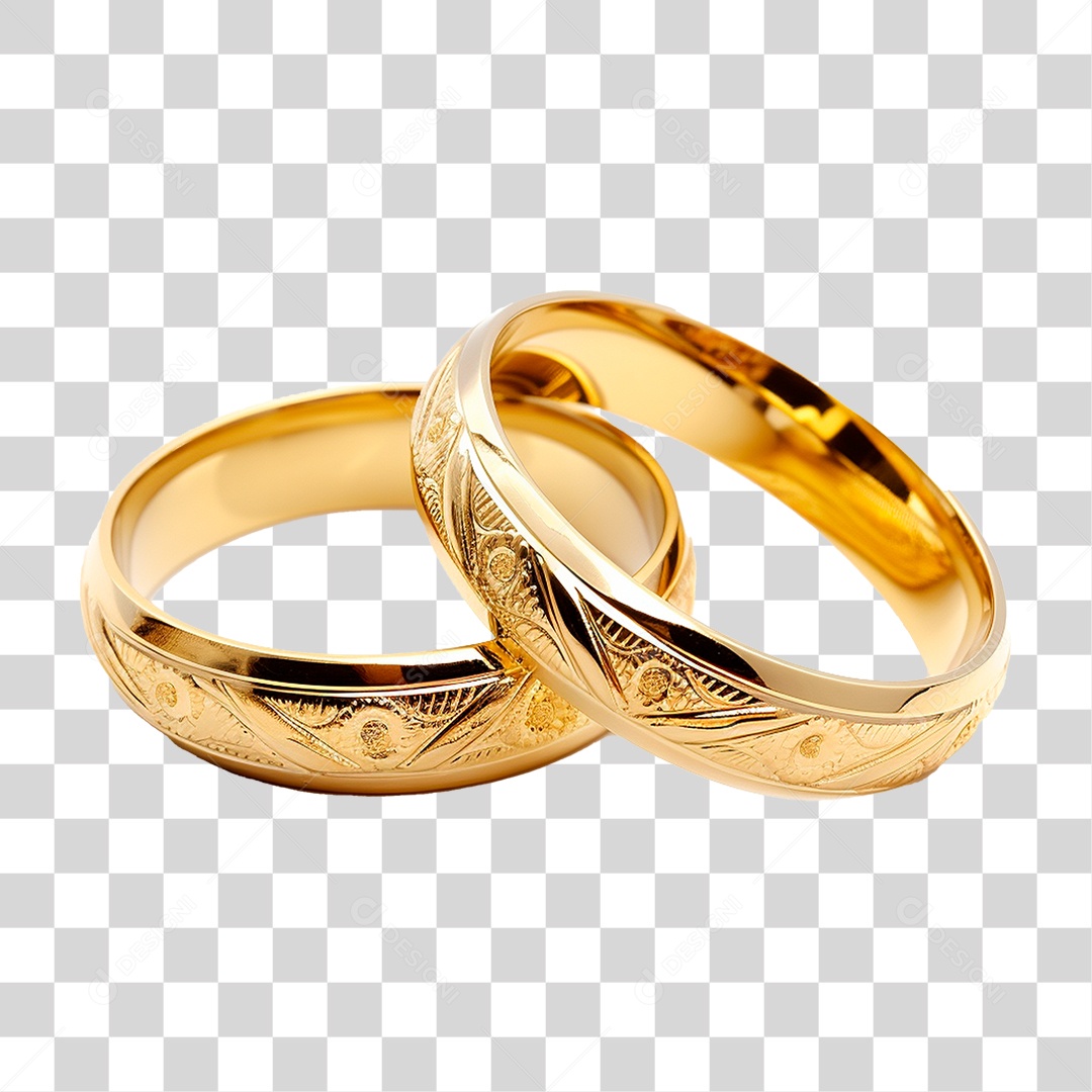Par de Aliança PNG Transparente