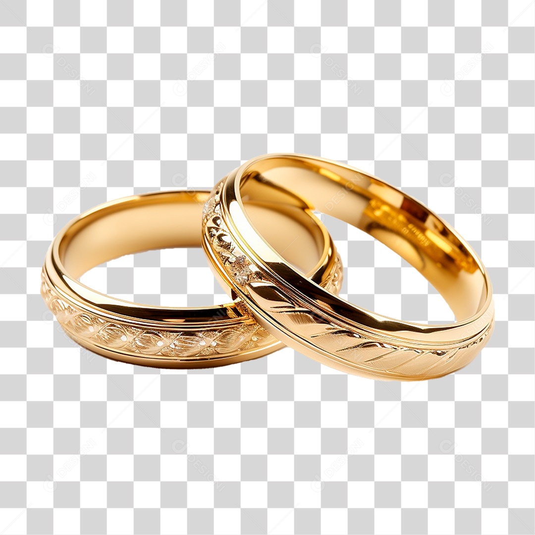 Par de Aliança PNG Transparente