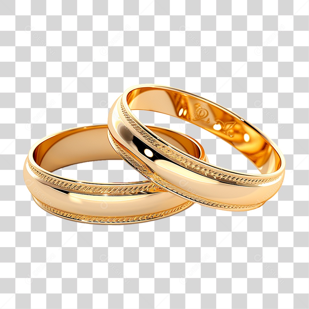 Par de Aliança PNG Transparente