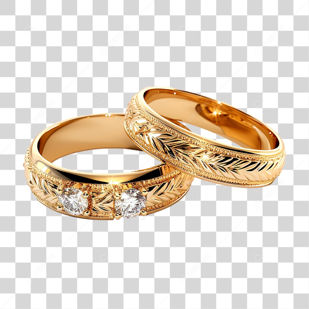 Par de Aliança PNG Transparente