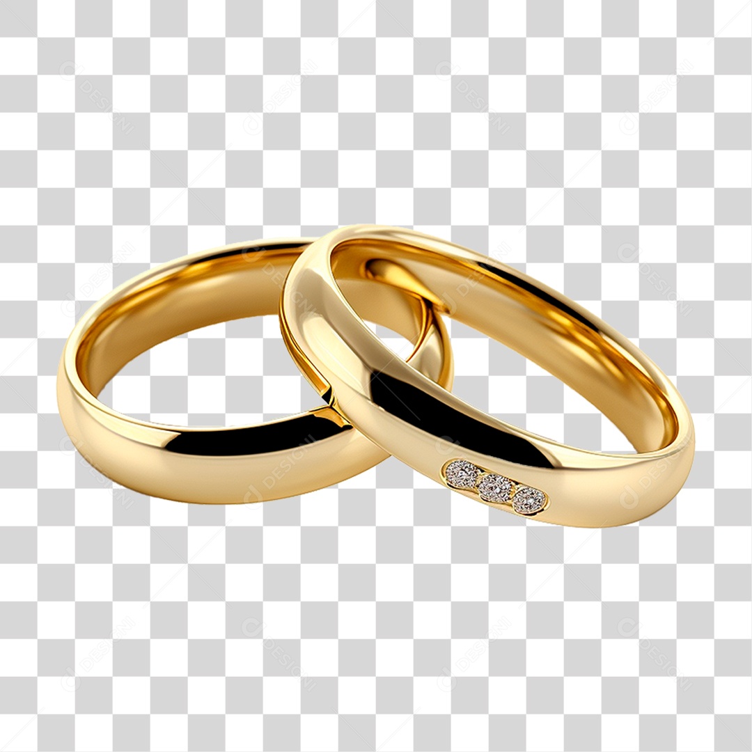 Par de Aliança PNG Transparente
