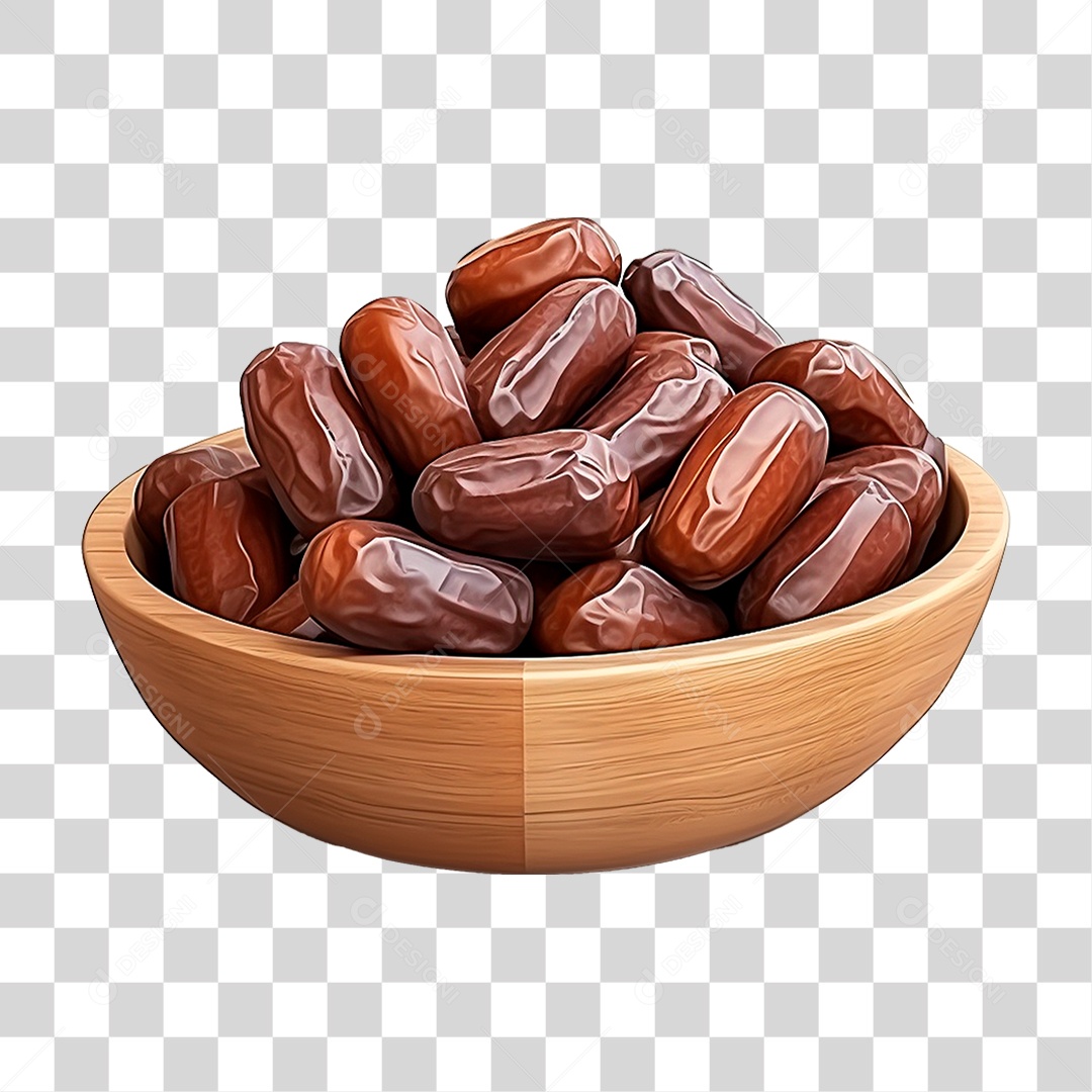 Tigela de Tâmaras PNG Transparente