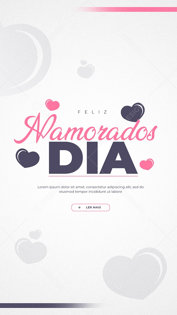 Story Feliz Dia Dos Namorados 14 de Fevereiro Social Media PSD Editável