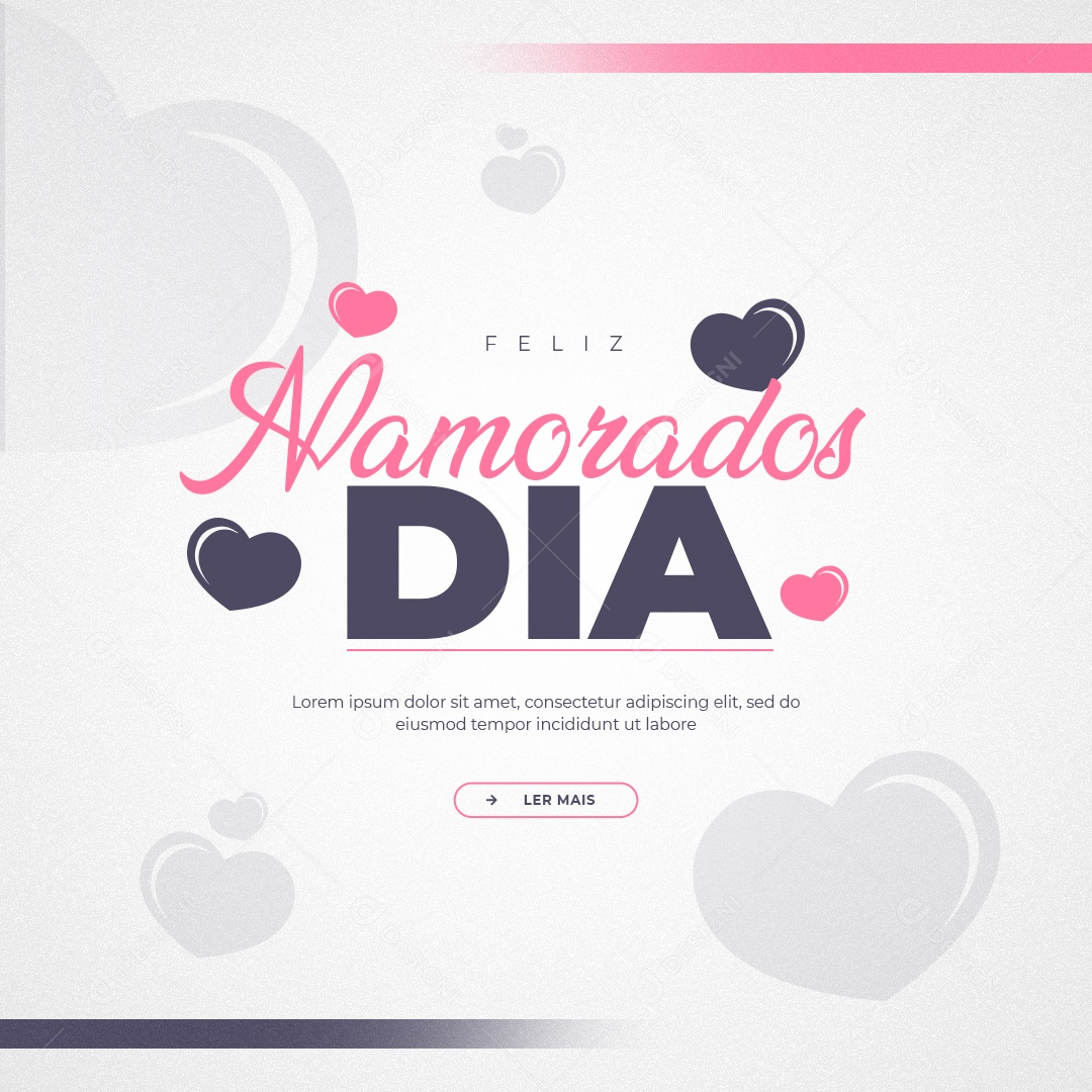 Feliz Dia Dos Namorados 14 de Fevereiro Social Media PSD Editável