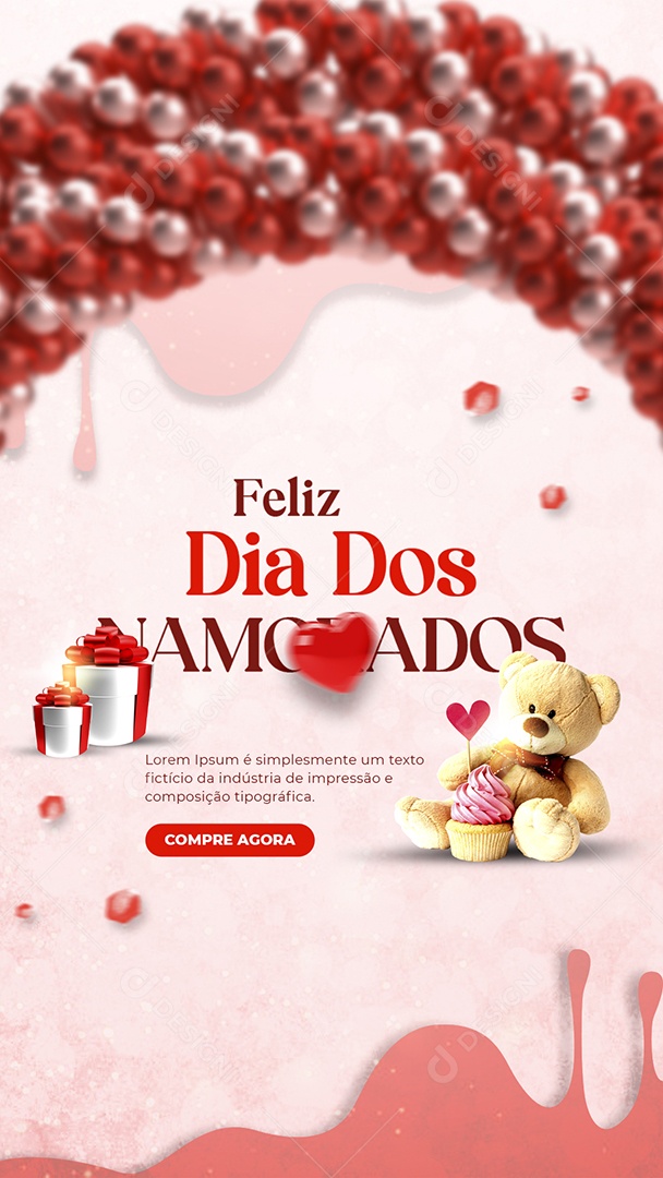 Story Feliz Dia dos Namorados Compre Agora Social Media PSD Edit[ável