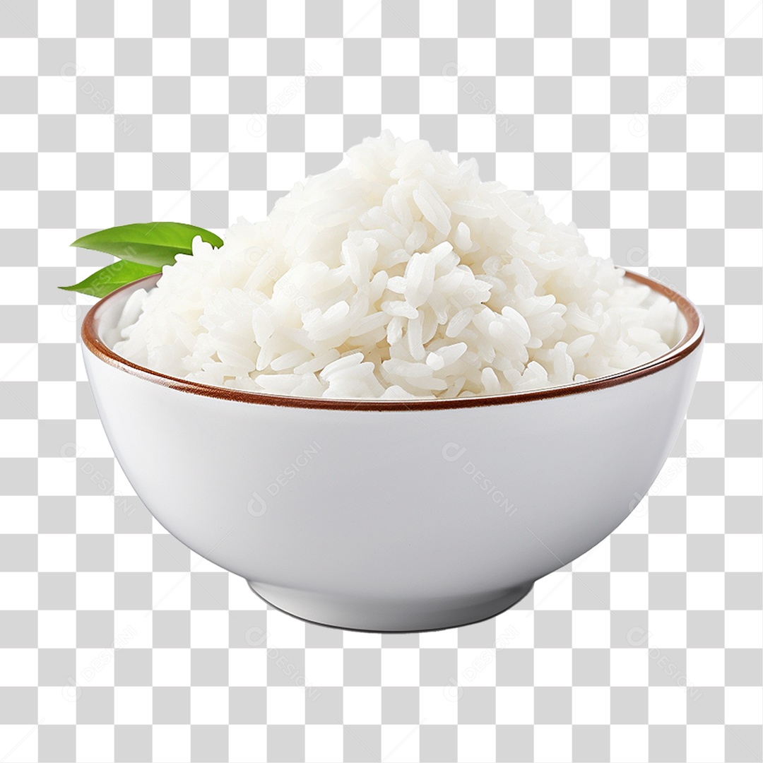 Vasilha com Arroz PNG Transparente