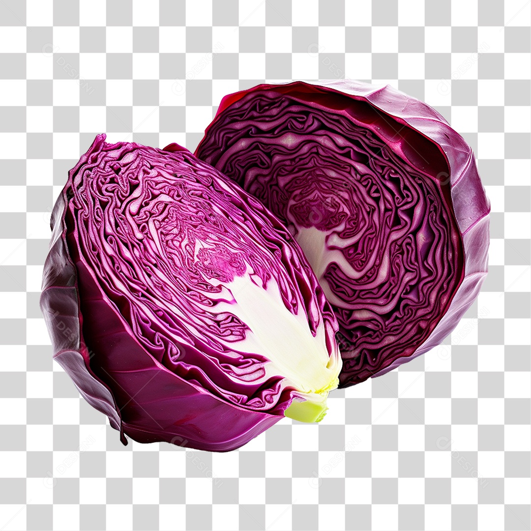 Repolho Roxo PNG Transparente