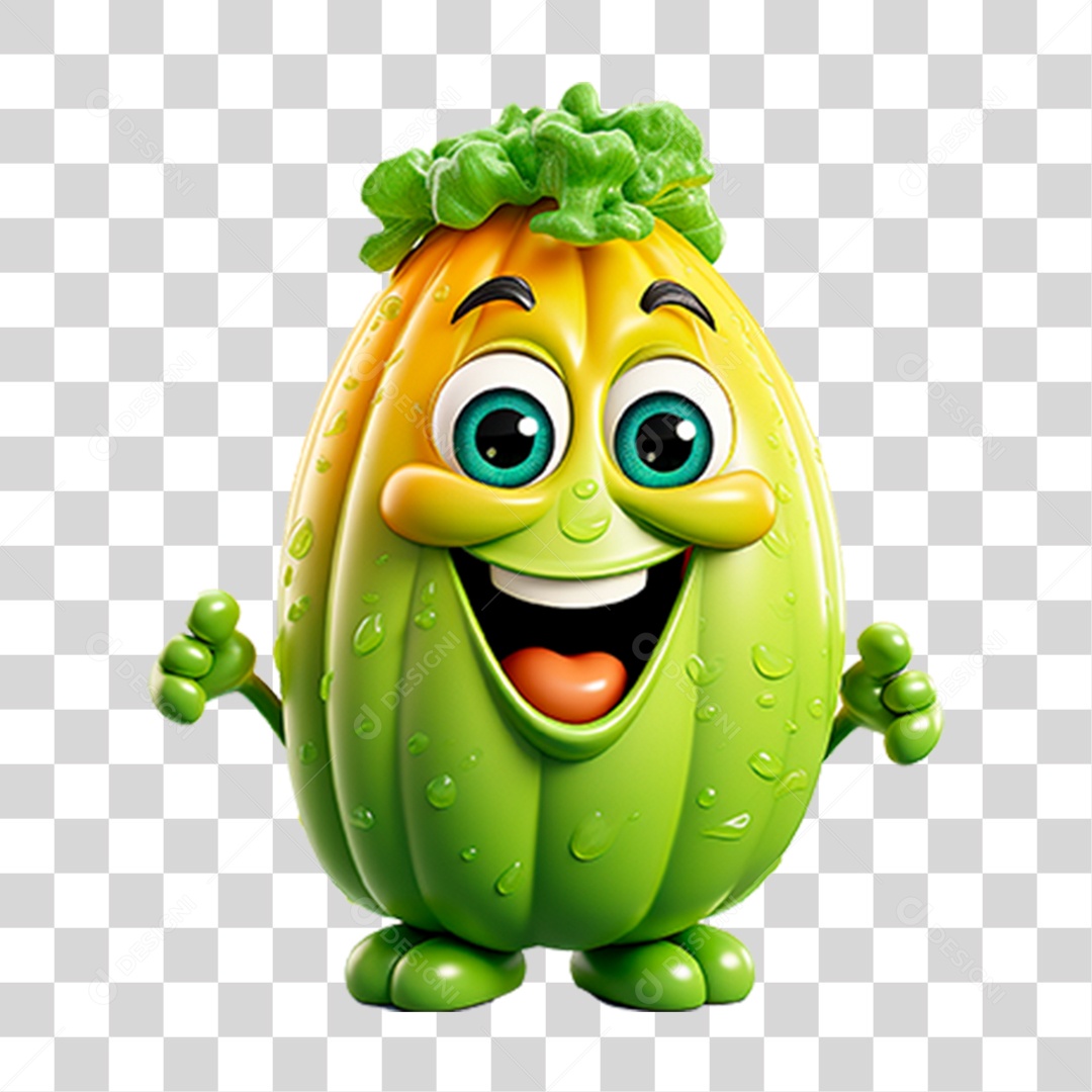 Transparent PNG 3D Vegetable Mascot