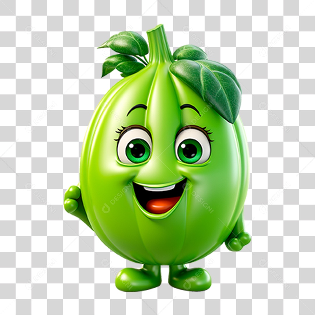 Transparent PNG 3D Vegetable Mascot