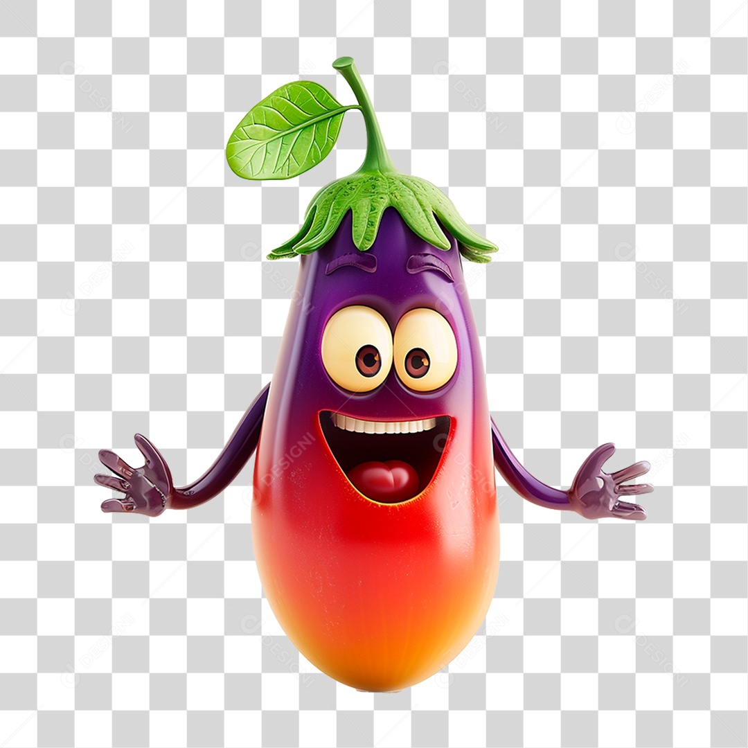 Transparent PNG 3D Vegetable Mascot