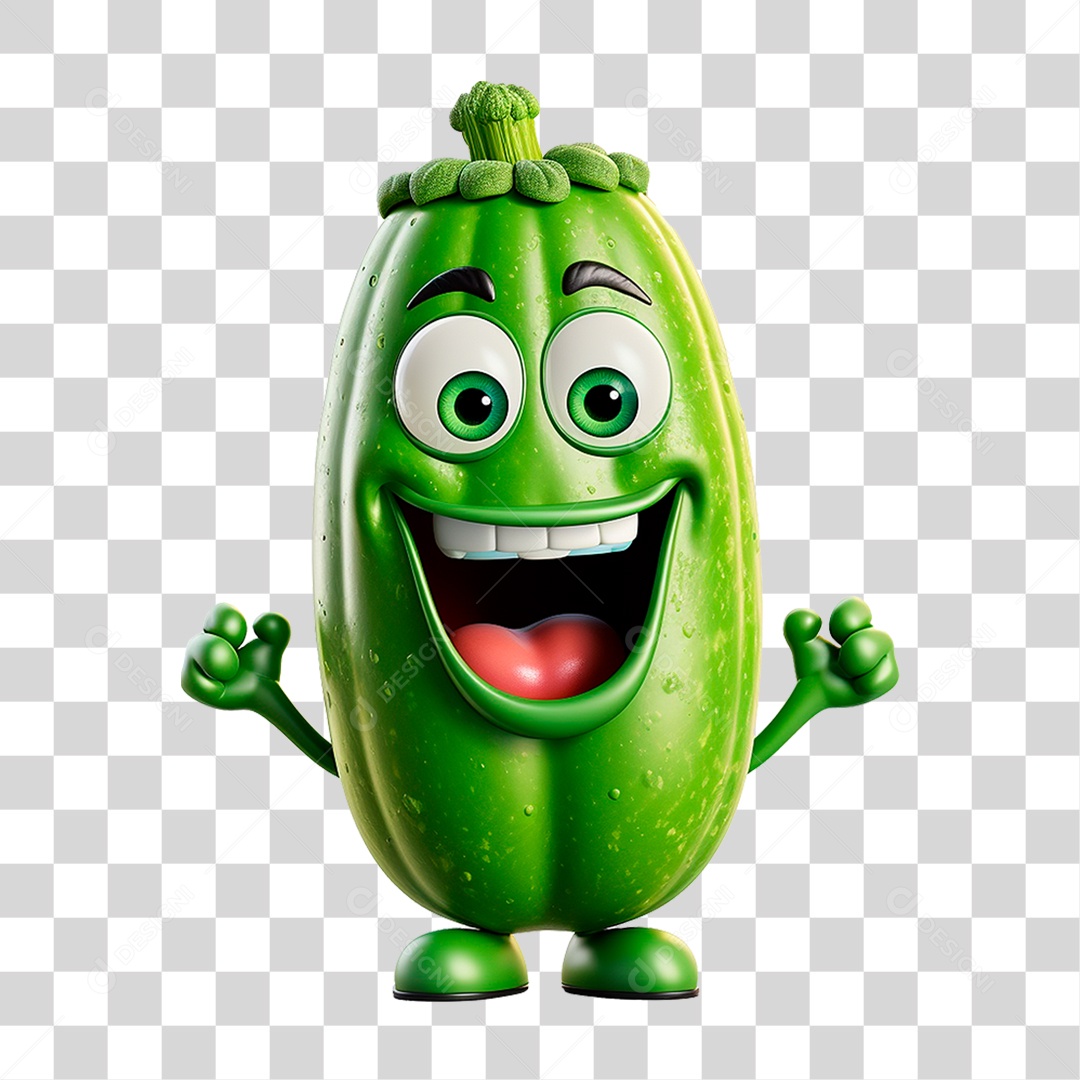 Transparent PNG 3D Vegetable Mascot