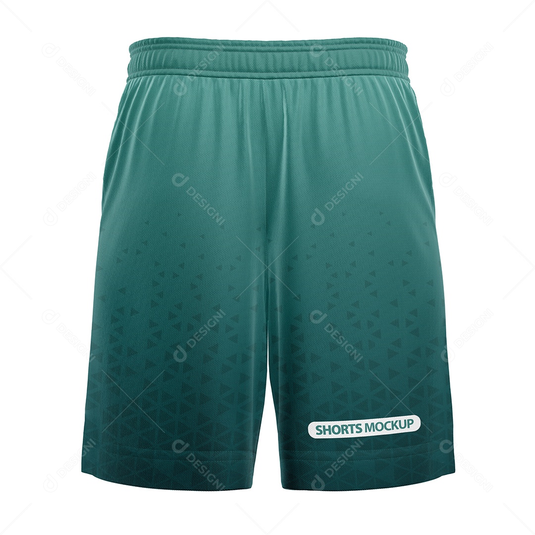 Bermuda de Futebol Vista de Trás Psd Editável Mockup