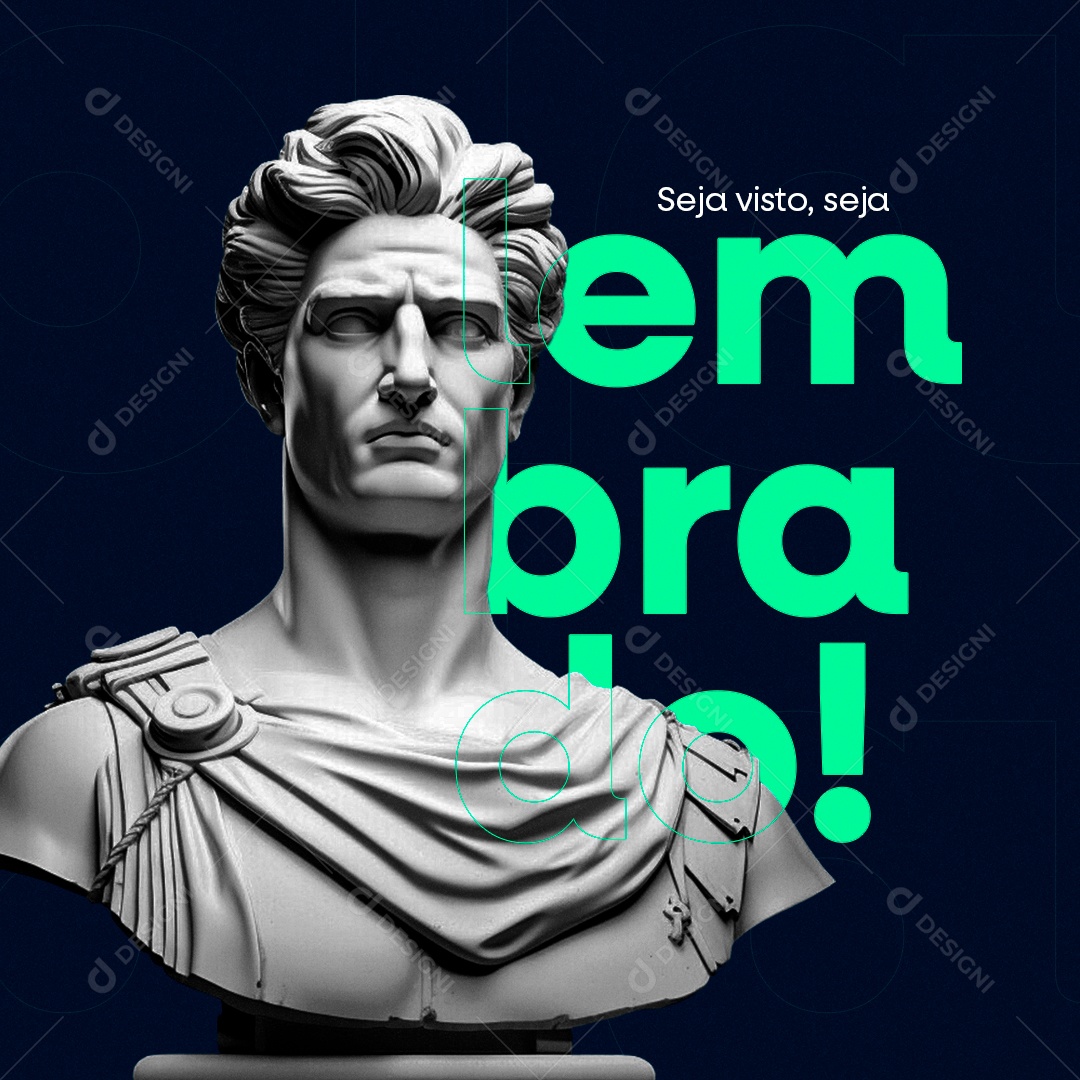 Agência de Publicidade Seja visto seja lembrado Social Media PSD Editável