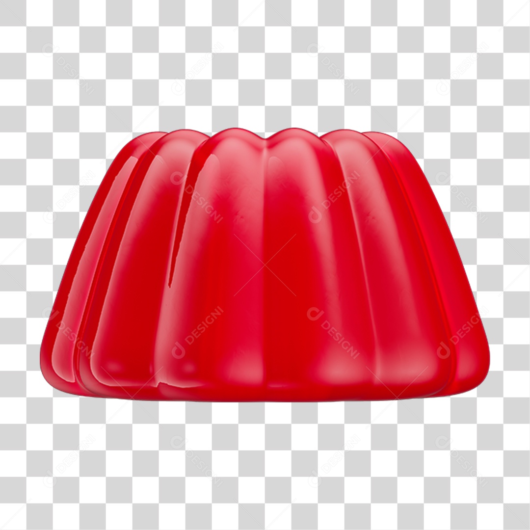 Gelatina Vermelha PNG Transparente