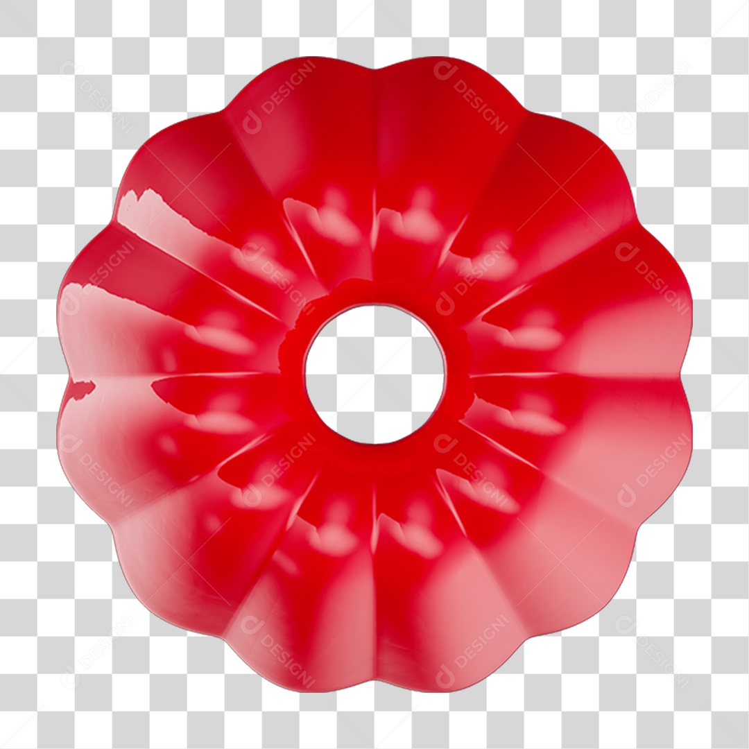Gelatina Vermelha PNG Transparente