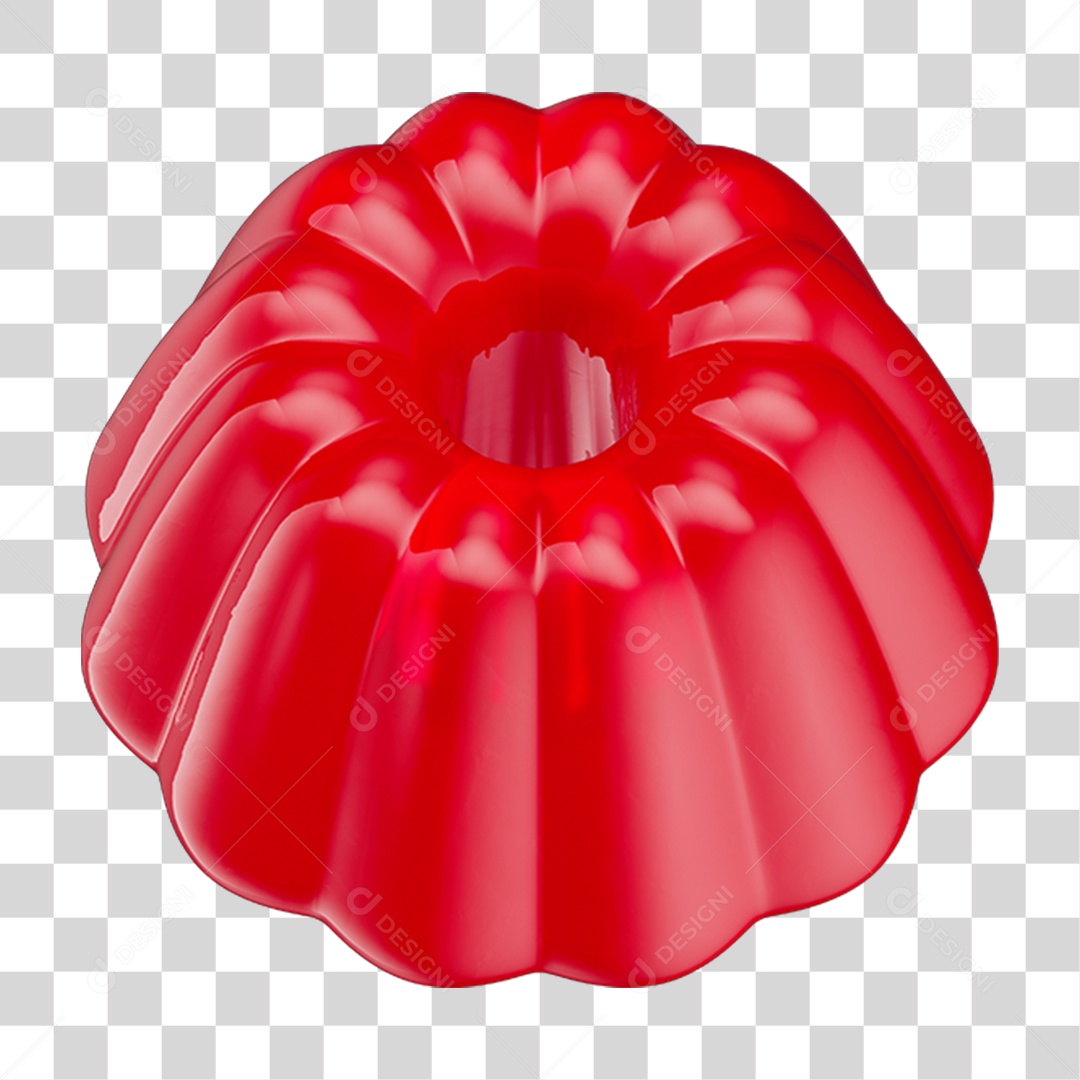 Gelatina Vermelha PNG Transparente
