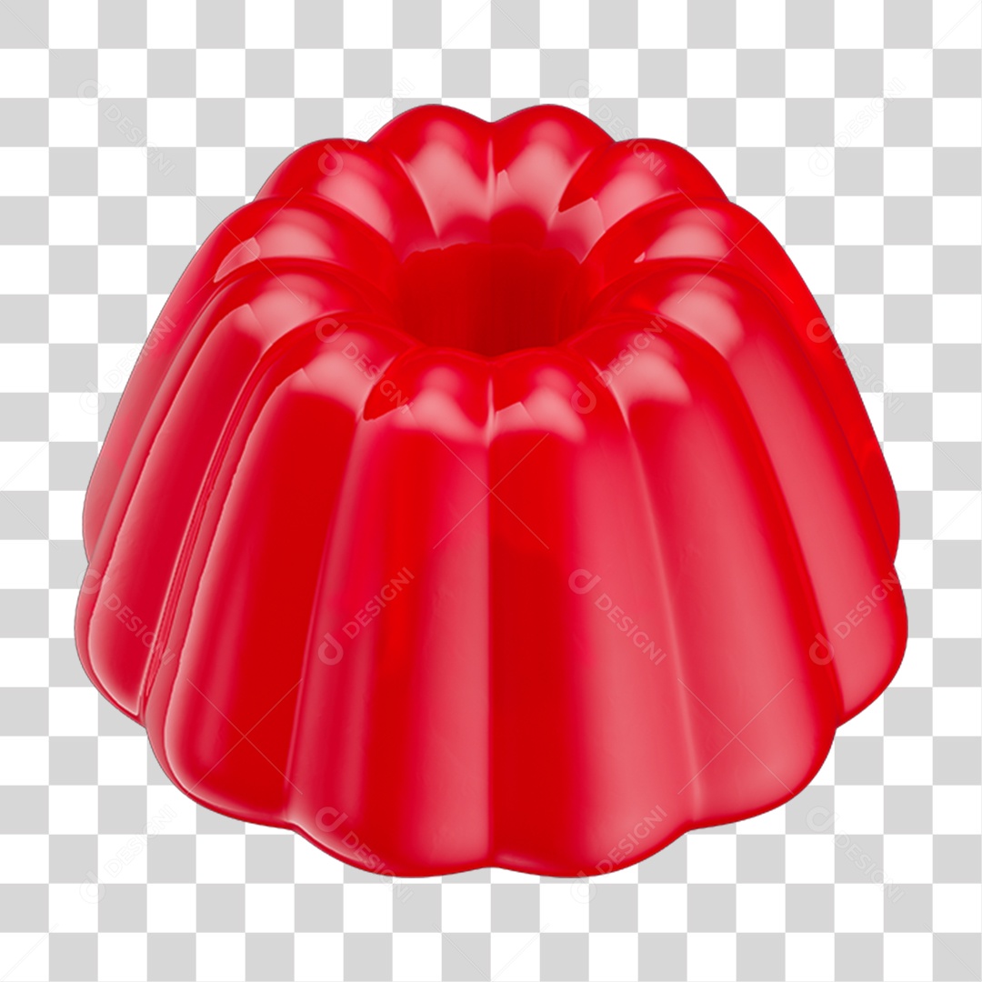 Gelatina Vermelha PNG Transparente