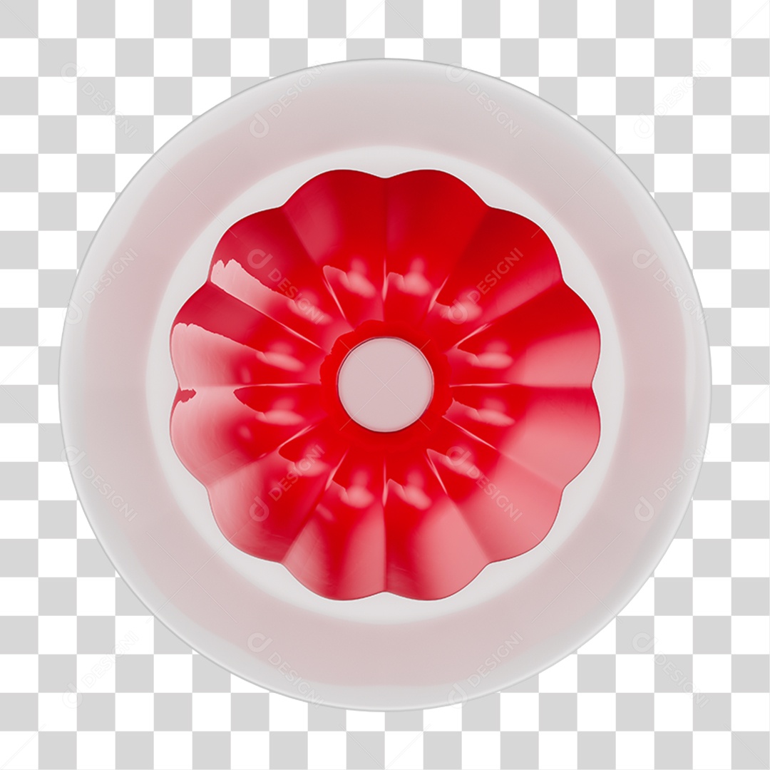 Gelatina Vermelha PNG Transparente