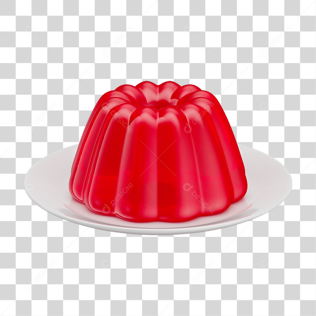 Gelatina Vermelha PNG Transparente