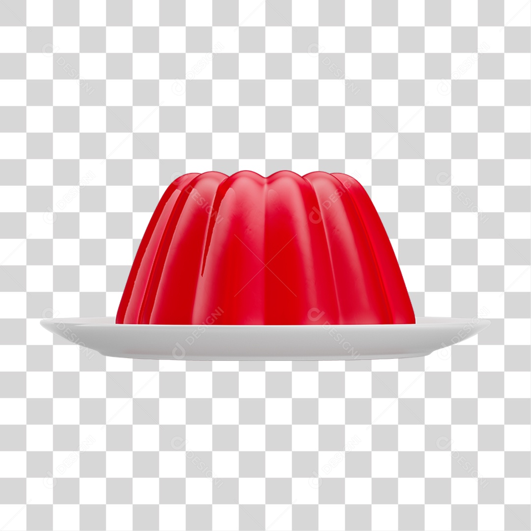 Gelatina Vermelha PNG Transparente