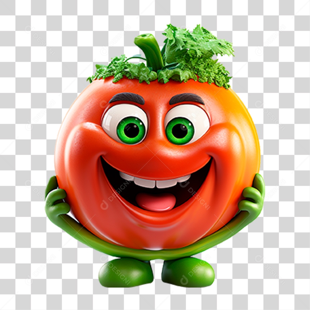 Transparent PNG 3D Vegetable Mascot