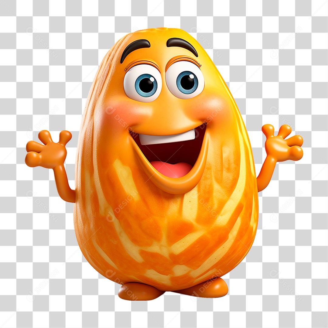 Mascote Batata PNG Transparente