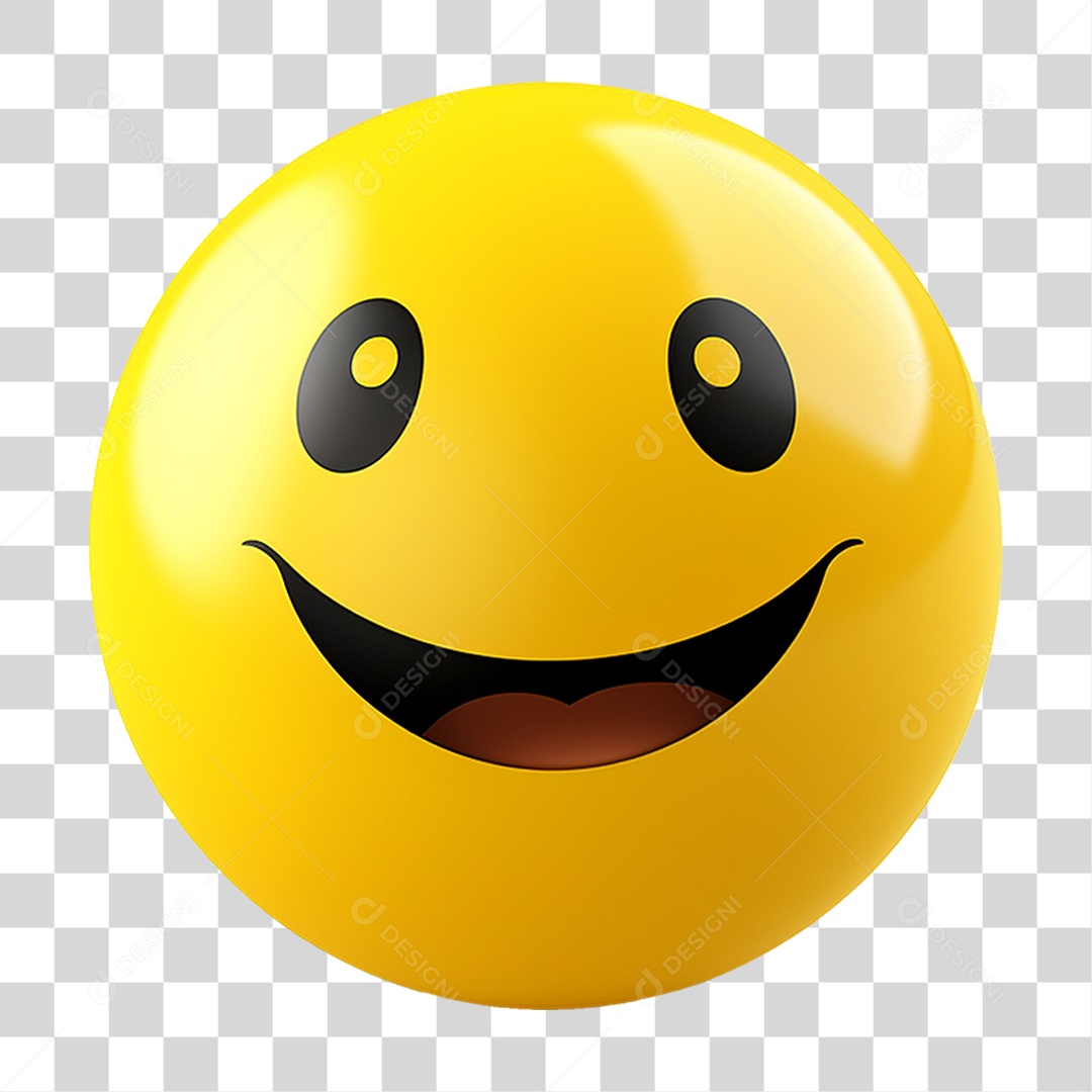 Elemento 3D Emoji Reações Emoções PNG Transparente