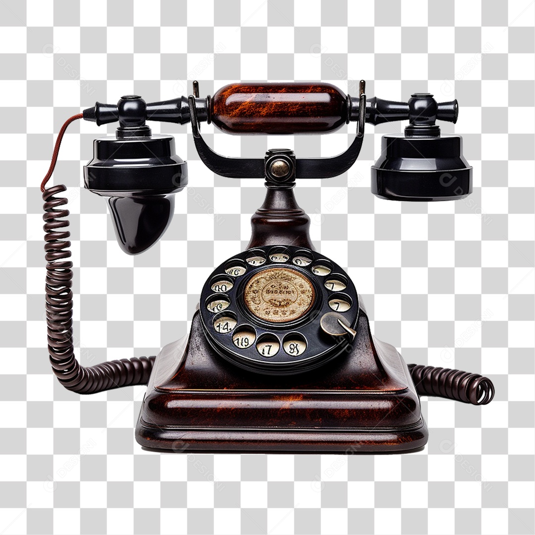 Telefone Antigo PNG Transparente