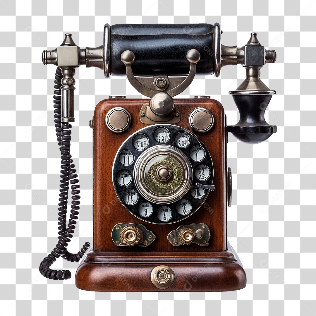 Telefone Antigo PNG Transparente