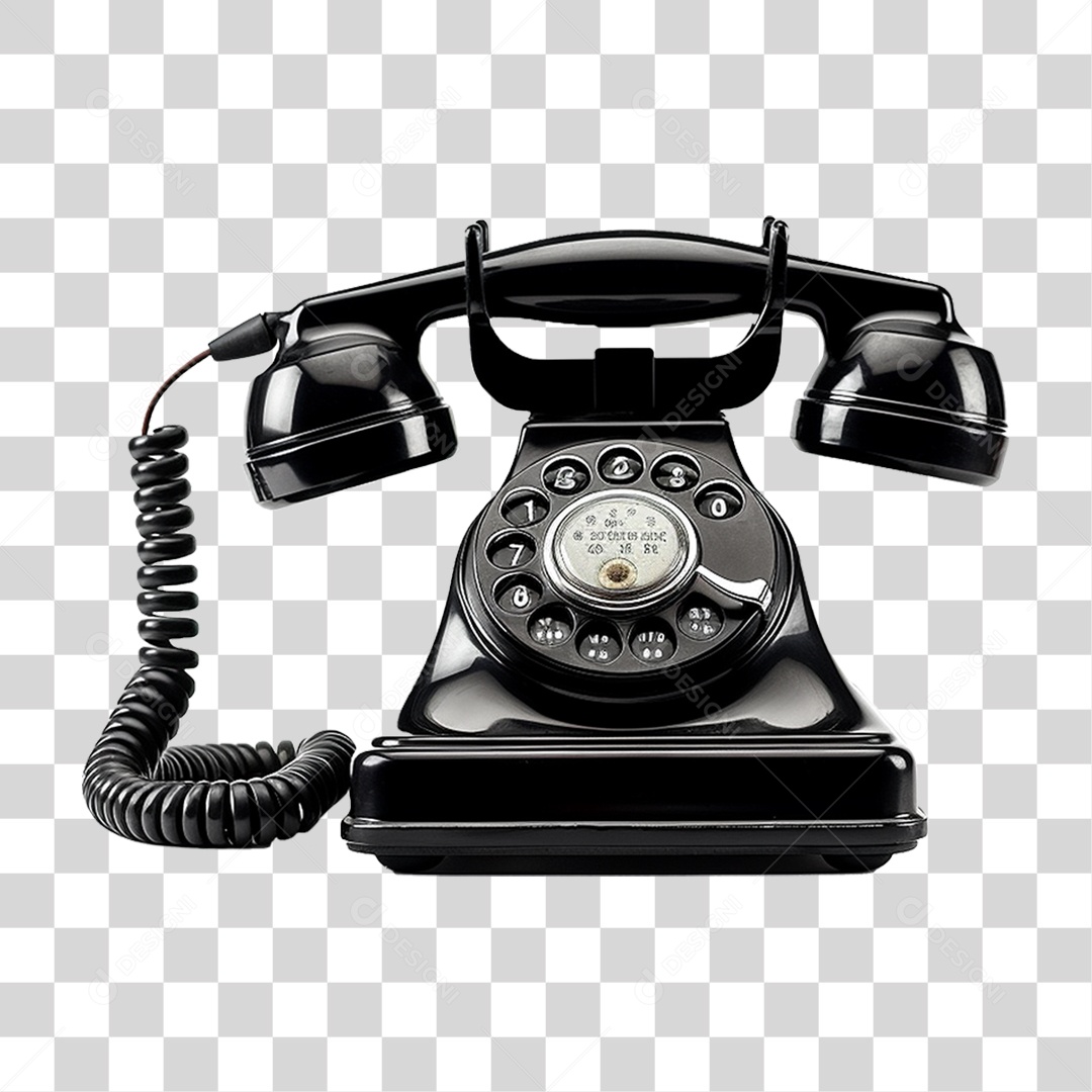 Telefone Antigo PNG Transparente