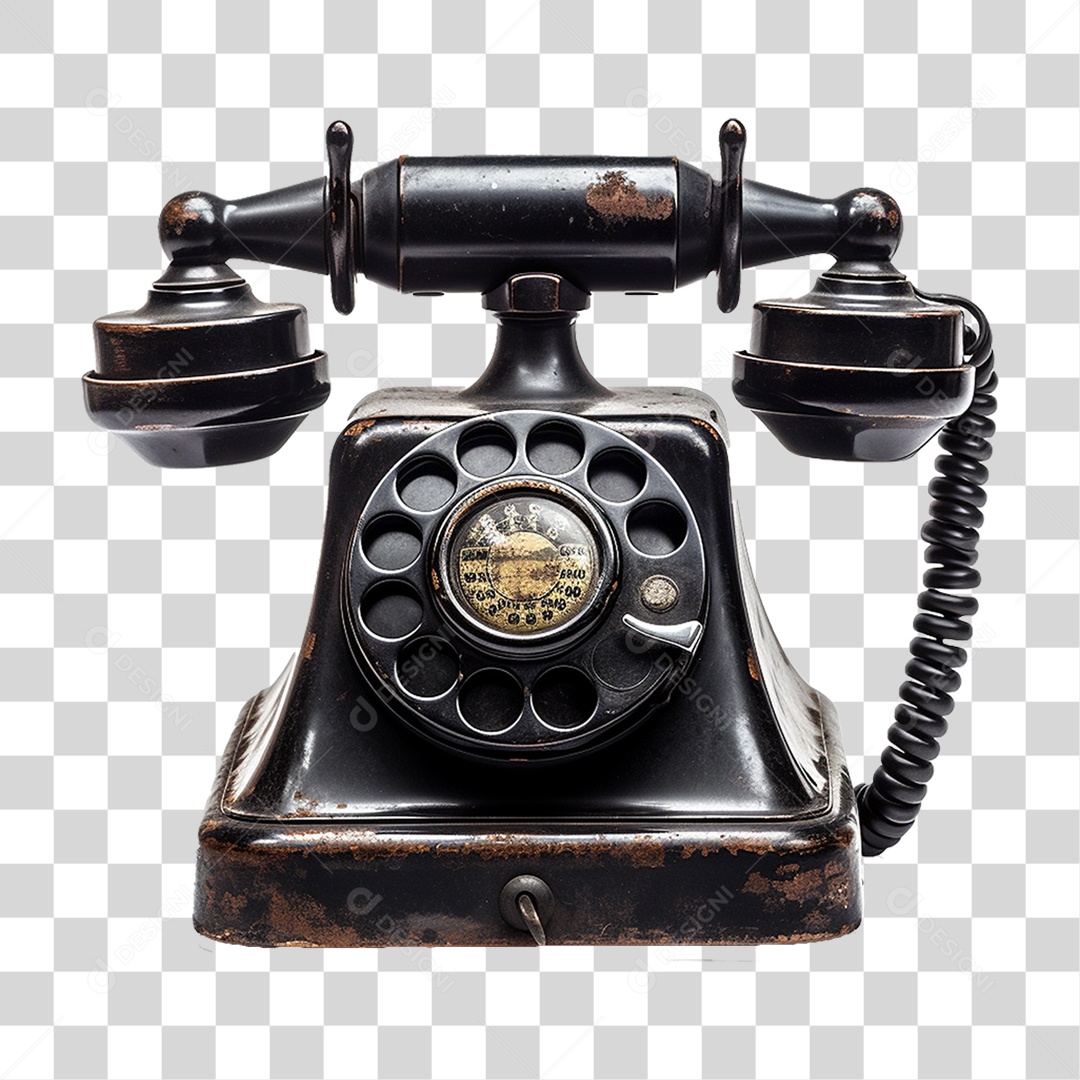 Telefone Antigo PNG Transparente