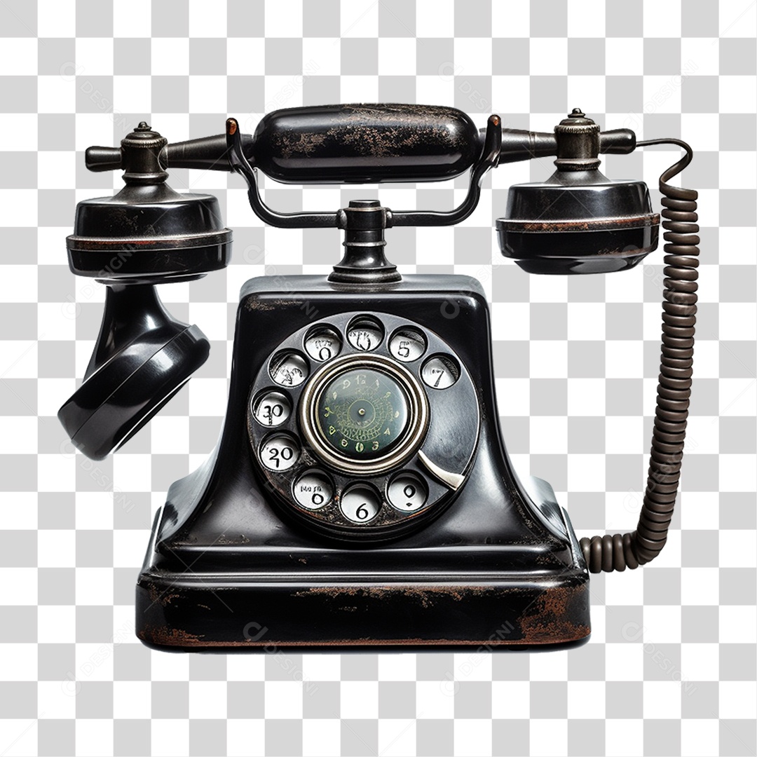 Telefone Antigo PNG Transparente