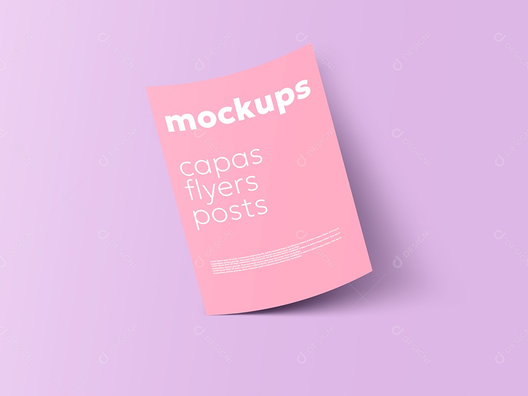 Modelo de Capa Mockup PSD Editável