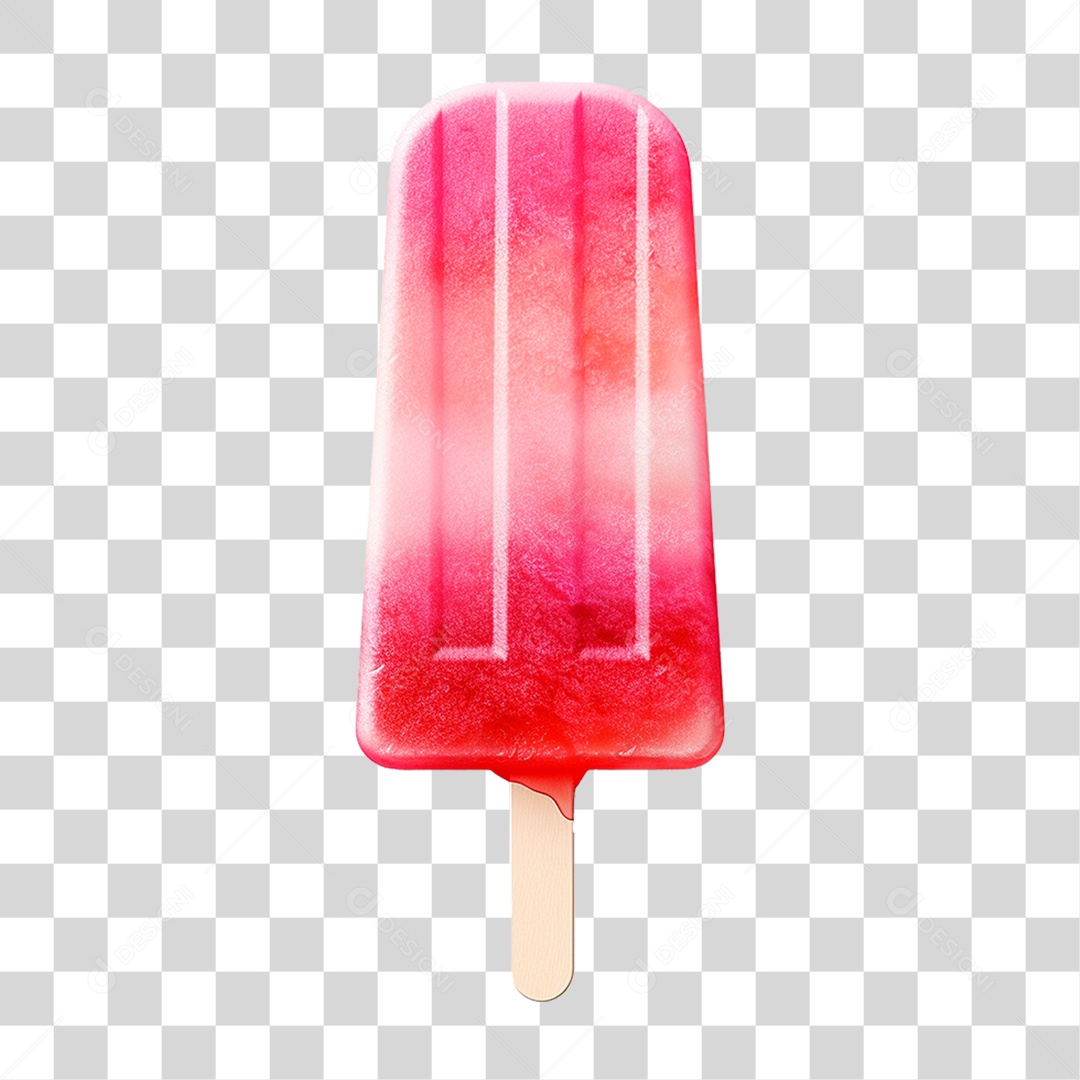 Picolé Colorido PNG Transparente