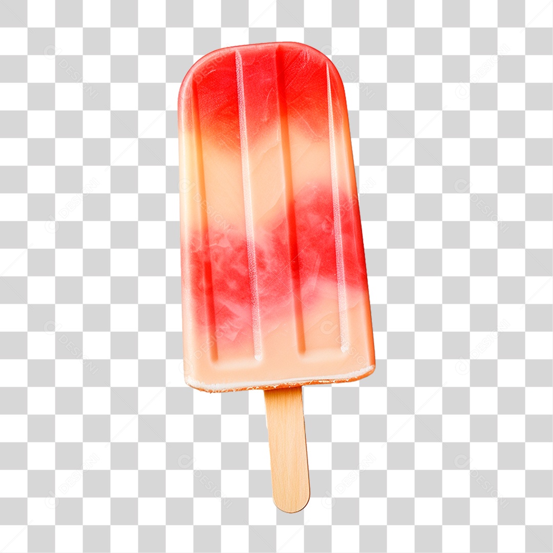 Picolé Colorido PNG Transparente