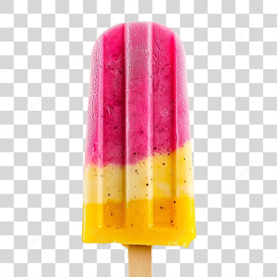 Picolé Colorido PNG Transparente