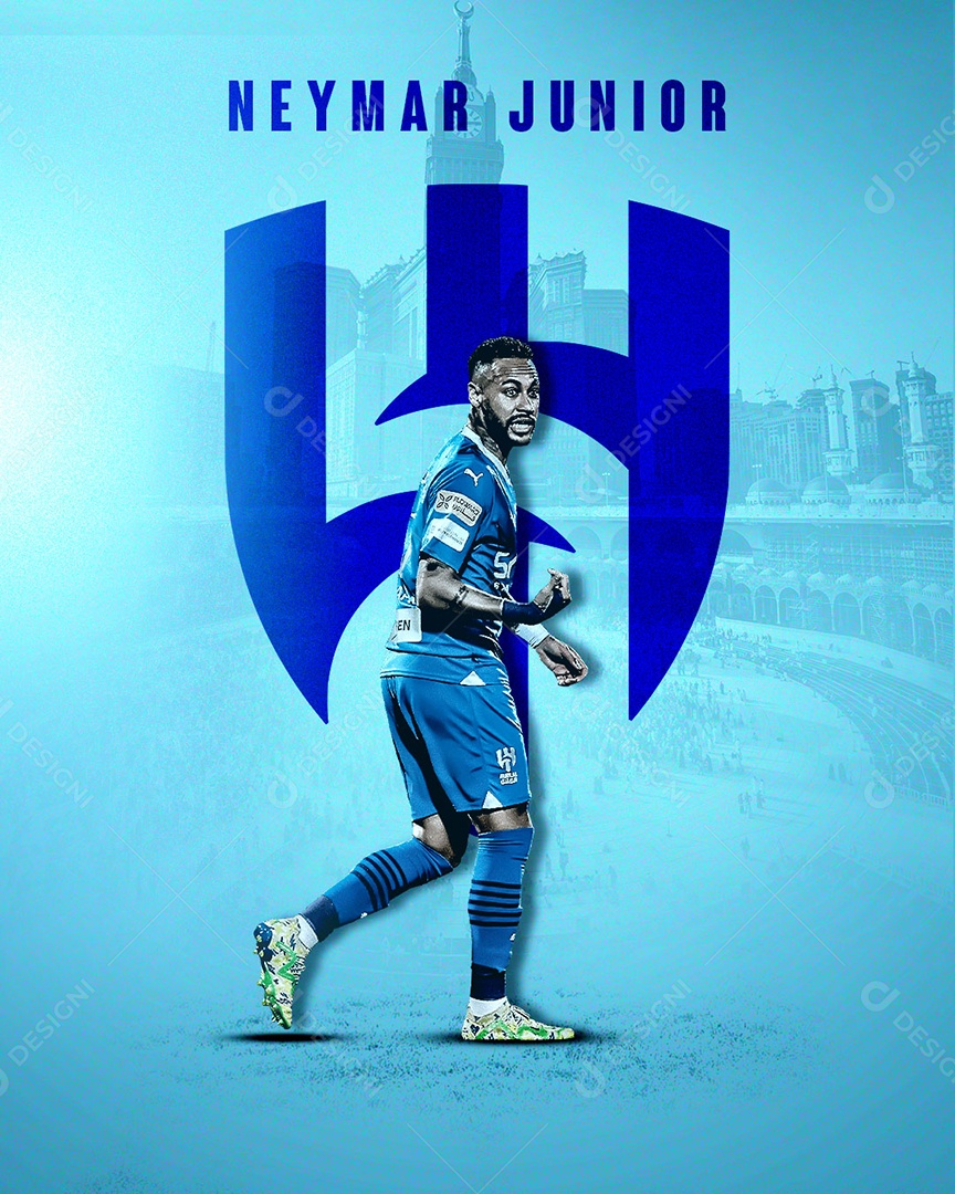 Social Media Futebol Esporte Neymar Junior PSD Editável