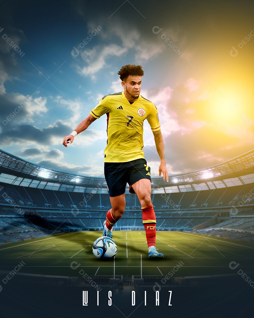 Social Media Futebol Esporte Wis Diaz PSD Editável