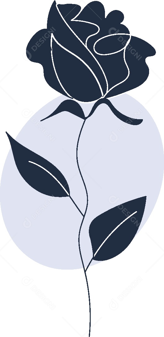 Desenho de Flor Feito a Mão Vetor EPS