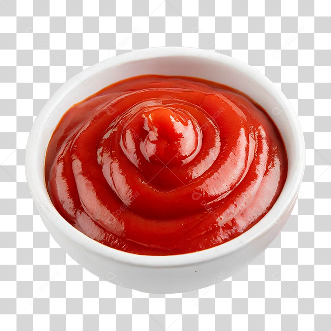 Tigela de Ketchup PNG Transparente