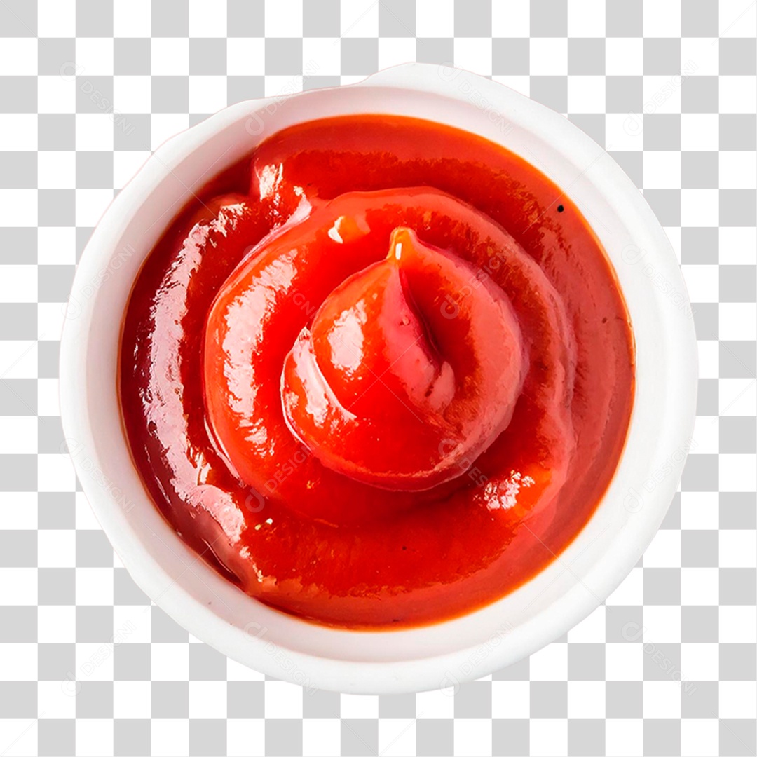 Tigela de Ketchup PNG Transparente