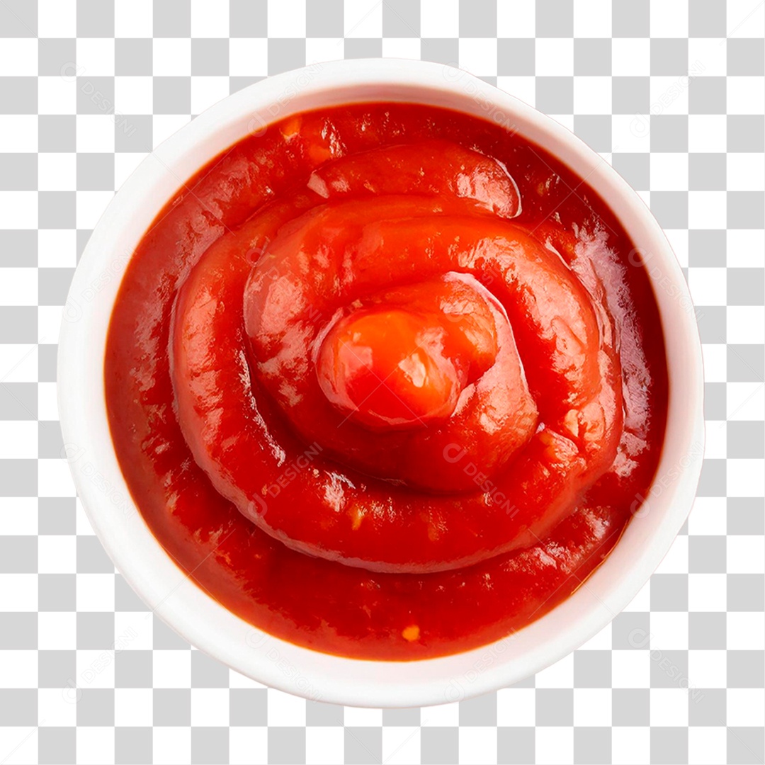 Tigela de Ketchup PNG Transparente