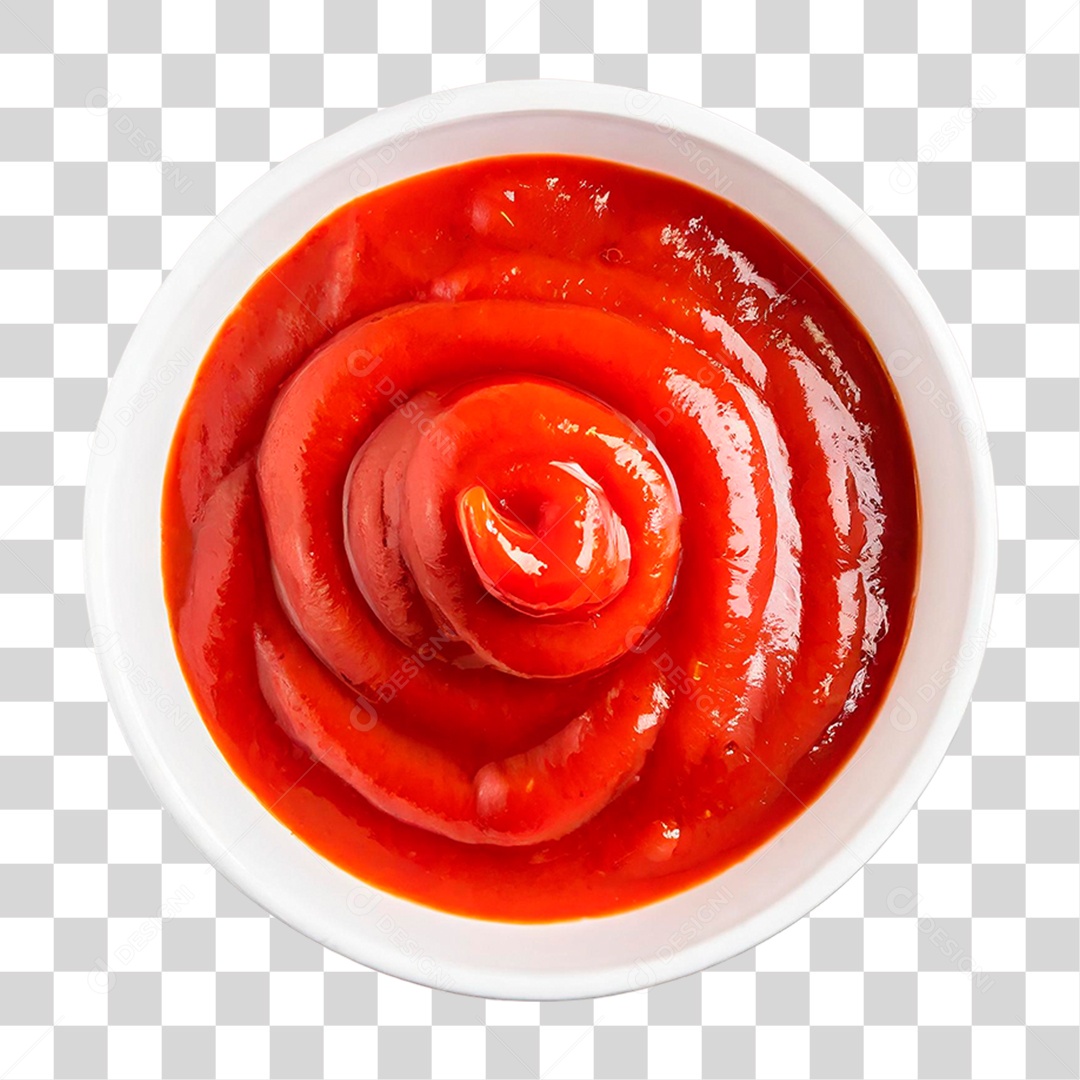 Tigela de Ketchup PNG Transparente