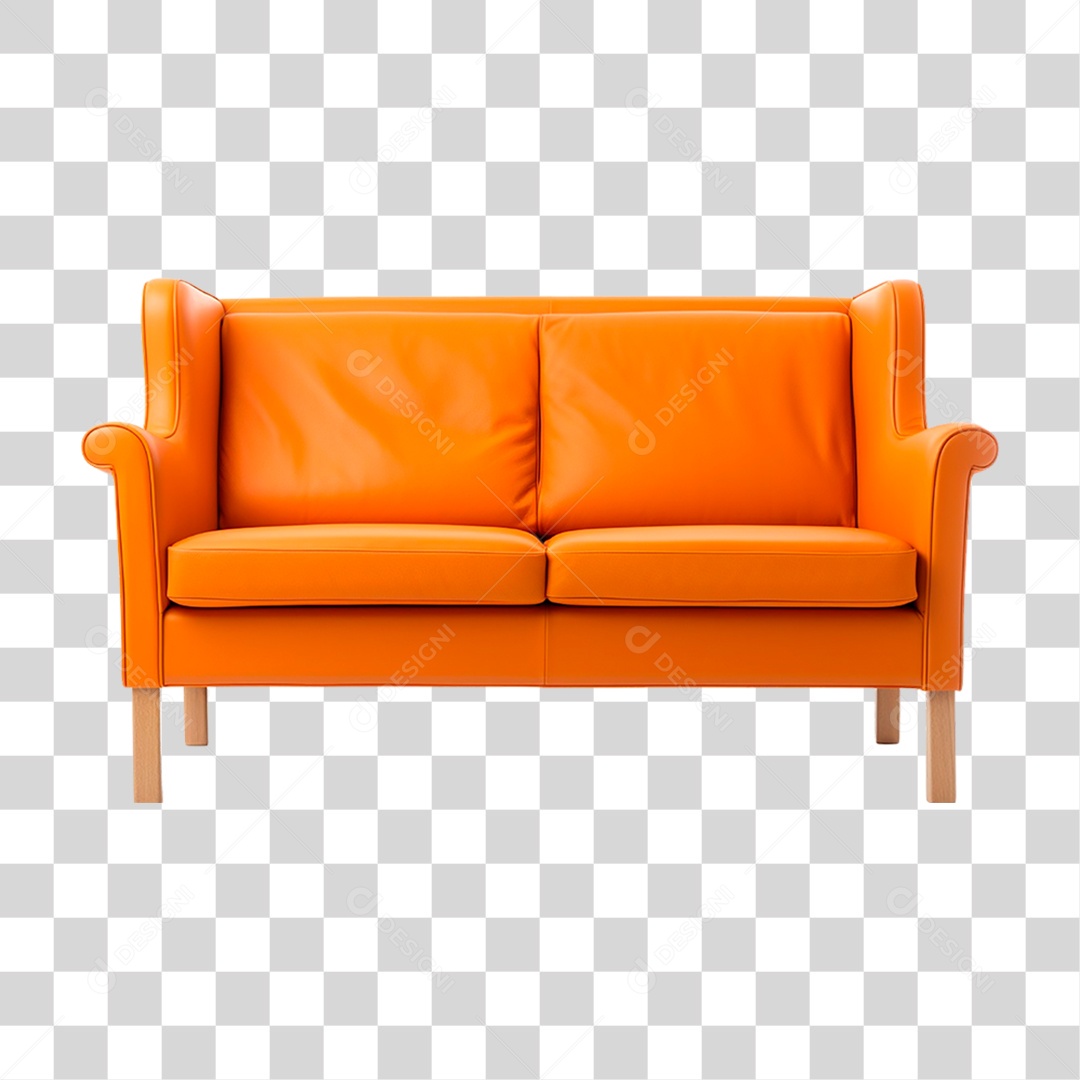 Sofá de Couro PNG Transparente