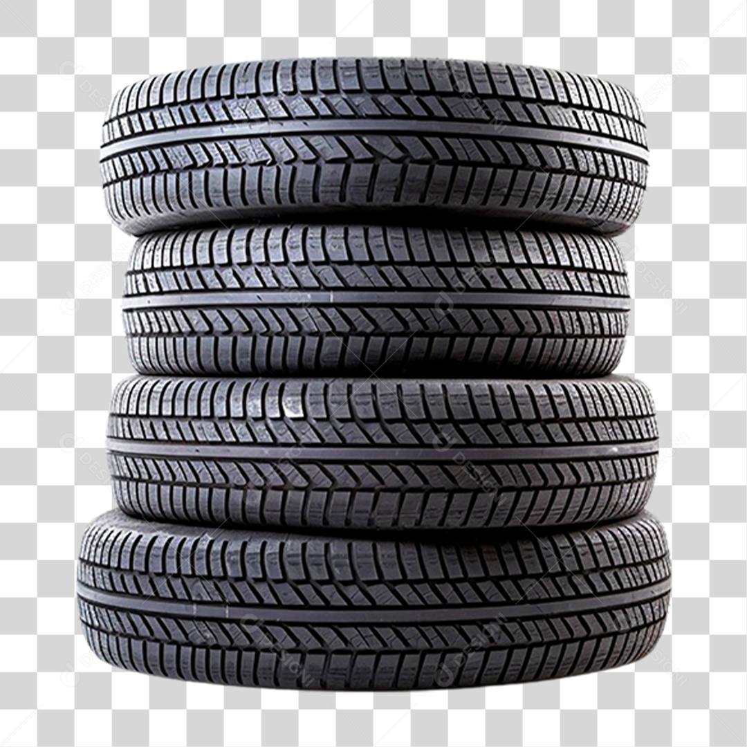 Pilha de Pneus PNG Transparente