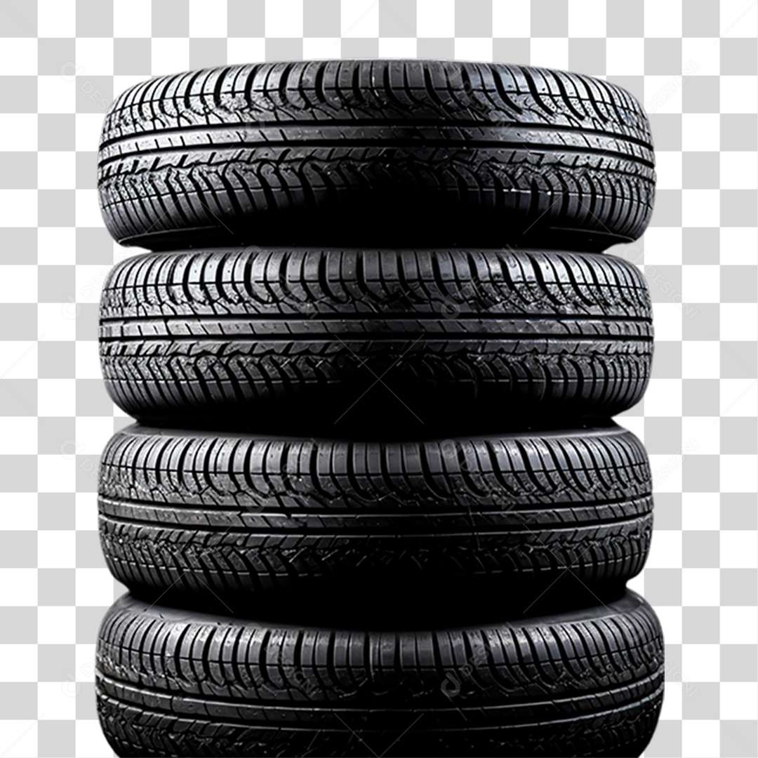 Pilha de Pneus PNG Transparente